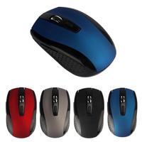 Souris optique sans fil 3D mini et fine USB 2.4G étanche rechargeable 2400 DPI ergonomique pour ordinateur portable/de bureau