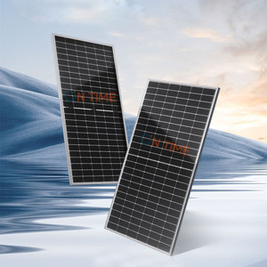 แผงโซลาร์เซลล์แบบโมโนคริสตัลไลน์คุณภาพสูงชนิด N-Type HJT แบบสองหน้า กำลังไฟ 770W-800W  แบบกระจกสองชั้น ครึ่งเซลล์  ความจุสูง - Product Image 1