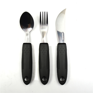 Bộ Đồ Ăn Thích Ứng Chống Rung Tay Cầm Bằng Cao Su Mềm Cho Người Tàn Tật Người Cao Tuổi Muỗng Nĩa Bộ Dụng Cụ Hỗ Trợ Thực Phẩm Phục Hồi Chức Năng - Product Image 6