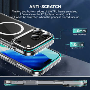 TPU <span class=keywords><strong>trasparente</strong></span> ricarica Wireless magnetica per custodia magnetica per <span class=keywords><strong>iPhone</strong></span> 17 Air 12 <span class=keywords><strong>Mini</strong></span> 11 Pro XS Max X XR 7 8 Plus <span class=keywords><strong>Cover</strong></span> Mobile - Product Image 5