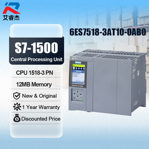 ซีพียู 6ES7518-3AT10-0AB0 ของแท้ใหม่ 1518-3 PN หน่วยประมวลผลกลาง SIMATIC S7-1500 PLC คอนโทรลเลอร์ขั้นสูง 6es75183at100ab0 - Product Image 1