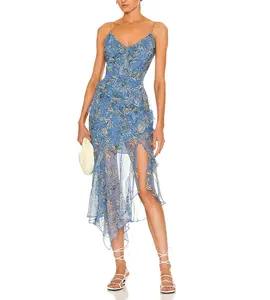 Váy Hoa Cho Bé Gái Váy Maxi Dài Thấp Châu Phi Gợi Cảm Đi Biển Đầm Nữ Ngoại Cỡ Bangkok