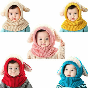 K82 Chapeaux d'hiver pour enfants Filles Garçons Enfants Chapeaux en crochet chauds Ensemble écharpe <span class=keywords><strong>Bonnet</strong></span> bébé Dessin animé Chapeau mignon Cadeaux de Noël - Product Image 4