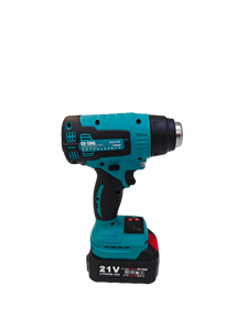 21V lithium battery hot air gun With LED lighting self-locking <b>power</b> <b>switch</b> brushless motor Honeycomb condensing heating core - Product Image 2