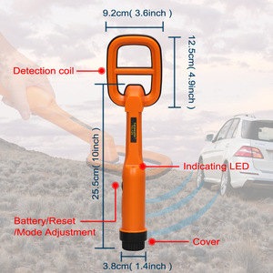 Détecteur de métaux en plastique transfrontalier le plus vendu pour la chasse au trésor en extérieur, Orange Tanxunzhe TC-120 200W, tout neuf, étanche - Product Image 4