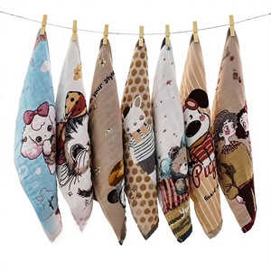 Face Towel Cartoon Gauze <strong>Childrens</strong> Soft Absorbent Baby Wipe Cotton Yoga Embroidered Turkish Plain Quick Premium Fleece - Product Image 1