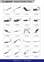 Sekrup Penghubung DB Killer Exhaust Insert untuk Muffler, Terpasang dengan Katalis, Cocok untuk Pipa Muffler 50.8mm