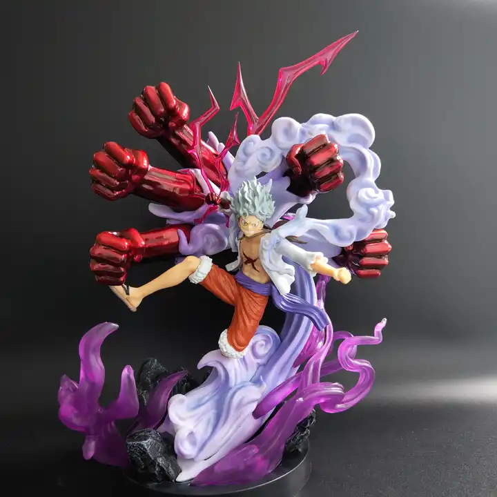 13 Inches PVC PU Resin Plastic Toys OEM Customized Action Figure Manga Luffy Gear 5 Figure Luffy Nika One Pieced Figure
