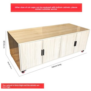Casa para Gatos de Madera Maciza, Espacio Extra Grande, Resistente a la Humedad, Jaula para Gatos, Casa para Gatos de Interior, Nido para Gatos, Gabinete para Gatos - Product Image 6
