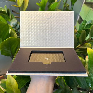 Boîte à cartes personnalisée en gros pour cartes-cadeaux, boîte d'emballage de luxe pour cartes-cadeaux d'entreprise, cartes VIP - Product Image 4