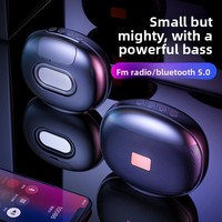 Mini haut-parleur portable T11 TWS pour son extérieur sans fil 5.0 avec boîtier en plastique et radio FM