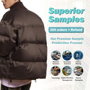 Chaud personnalisé hommes hiver imperméable gilet doudoune manteau en mousse épissage épais coupe doudoune hommes doudoune - Product Image 3