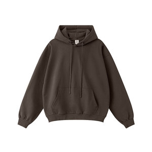 2025 nouveau 440GSM poids lourd solide automne à capuche coton Polyester mélange surdimensionné pull Logo personnalisé français éponge Streetwear - Product Image 2