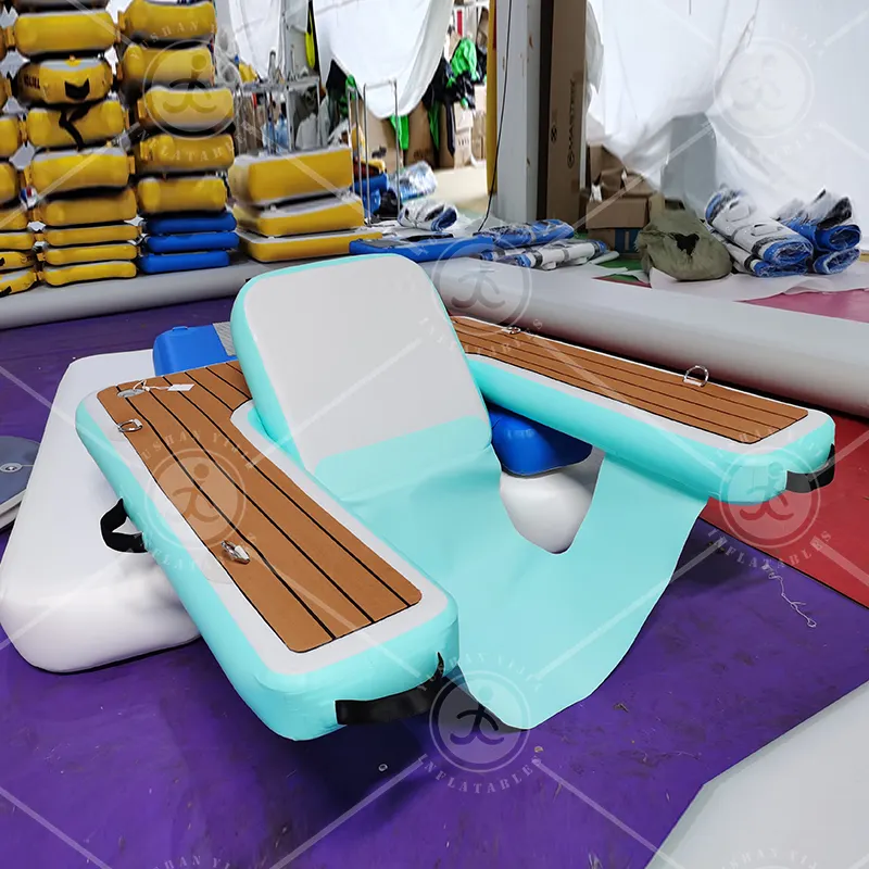 Dimensioni su misura piscina mare oceano galleggiante sedia a sdraio divano divano Dock per le vacanze di svago