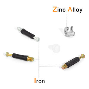 <span class=keywords><strong>3</strong></span> In 1亜鉛合金カムロック家具木製ボードパネルコネクタキャビネット用カムロック継手 - Product Image 2