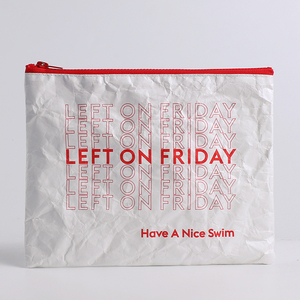 Untearable không thấm nước Tyvek Túi với dây kéo tùy chỉnh thiết kế Tyvek Dây Kéo Túi Bikini không thấm nước - Product Image 1