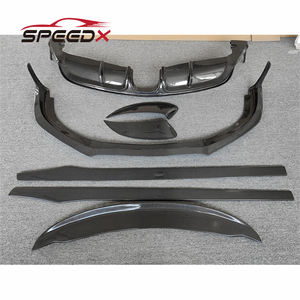 Jupe latérale avant en carbone pour <span class=keywords><strong>Porsche</strong></span> <span class=keywords><strong>981</strong></span> <span class=keywords><strong>Cayman</strong></span> & Boxster Kit de carrosserie <span class=keywords><strong>981</strong></span> Jupe latérale style Cmst en fibre de carbone - Product Image 4