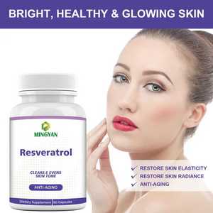 Cápsulas de Resveratrol OEM 1000mg por Porción, Suplemento Antienvejecimiento, Aumenta los Antioxidantes y Apoya una Piel Saludable y Radiante - Product Image 3