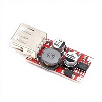 Módulo Regulador de Voltaje para Coche, 9V/12V/24V a 5V, 3A, USB, Rojo