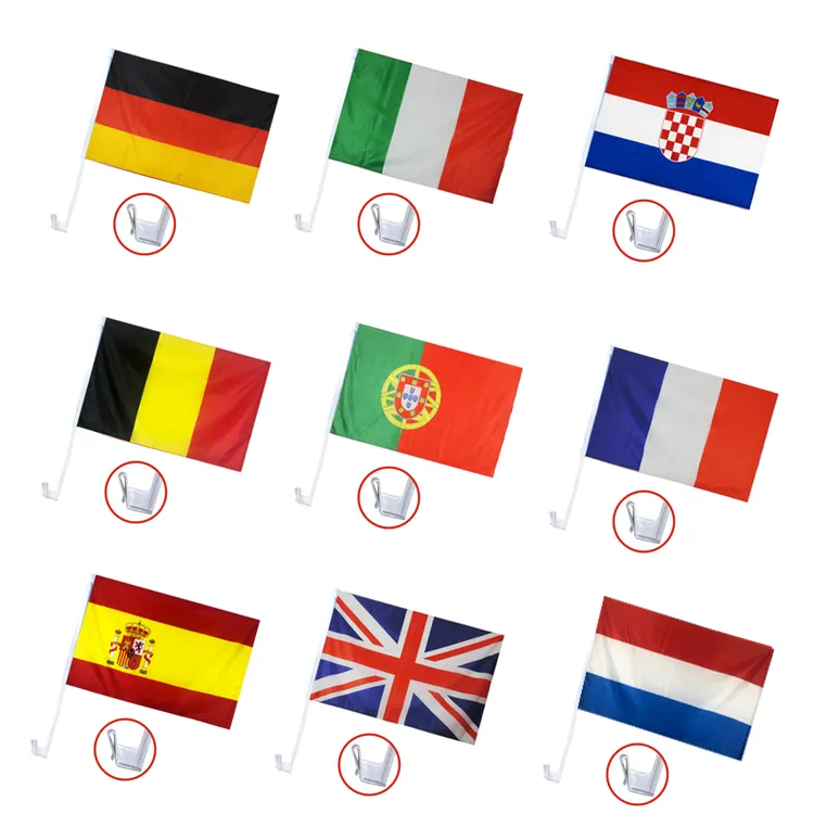 Drapeau de pays d'europe prêt à expédier, tous les pays 3x5 Ft 100% Polyester drapeau européen