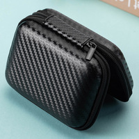 Estuche rígido de EVA portátil, nuevo soporte de almacenamiento de transporte impermeable para auriculares, cargador de auriculares, disco duro y datos