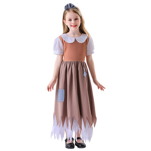 Disfraz de Halloween para niñas de 8 a 13 años, falda de cosplay de Cenicienta y Blancanieves, traje de escenario con diadema - Product Image 1