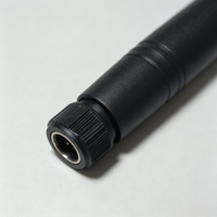 Antenne WiFi double bande 2,4 GHz/5,8 GHz 3,5 dBi à angle droit avec support de base et connecteur mâle pour routeur, CPE, passerelle