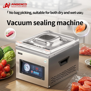 Machine sous vide automatique de bureau en acier inoxydable à chambre unique pour fruits, légumes, viande et film électrique pour produits divers - Product Image 5