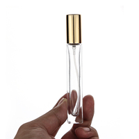 Flacon Vide de Parfum en Gros, 10 ml, Échantillon, Vaporisateur de Parfum Atomiseur 10 ml, Carré, Format Voyage, Bouteille en Verre avec Vaporisation Fine
