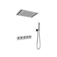 Mitigeur de douche en laiton pour salle de bain, eau froide et chaude, ensemble de douche encastré