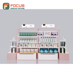 Comptoir de présentation de perruques de salon haut de gamme avec vitrine en verre, tiroir et étagère intégrée pour magasin - Product Image 2