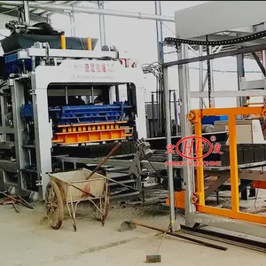 Raw Material Cement Sand Stone Full Automatic Brick Maker Mexico Block Moulding Machines Concrete