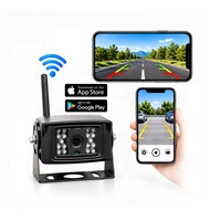 Caméra de recul sans fil WiFi pour voiture, vision en direct sur téléphone, vision nocturne infrarouge, étanche IP69K, caméra robuste pour camion et remorque