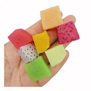 Kawaii Multi Simulation Pvc Red Chunk Fruit Peach Mango Shapes Beads for Home Decoration Accessories