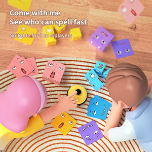 Dessin animé en plastique Montessori jouets 3D Puzzle Cube visage changeant Cube magique blocs de construction jeu pour les enfants - Product Image 3