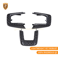 Pour Rolls Royce Cullinan, intérieur de voiture en fibre de carbone sèche, style BB, 5 places, seuils de porte, console centrale, couvre-tableau de bord, accessoires de voiture