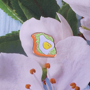 Vegetarianismo <span class=keywords><strong>Hamburguesa</strong></span> Tostada Aguacate Donut Abeja Zanahoria Coño Vegetariano Verduras Planta Insignias Broche de dibujos animados Esmalte duro Pins - Product Image 6