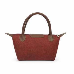 Bolso de Yute Premium con Diseño de Logotipo Personalizado, Ribete de Cuero PU, Cierre de Cremallera, Dos Asas, Regalo Corporativo, Precio al por Mayor OEM ODM - Product Image 4