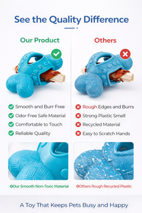 Giocattolo da Masticare per Cani in TPR a Forma di Osso, Distributore di Snack, Etichetta Privata OEM, Giocattolo Durevole per Addestramento Animali Domestici - Product Image 4