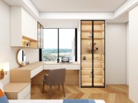 Armario de Dormitorio Personalizado, Armario Empotrado, Armario Modular Moderno de Madera, Muebles de Madera