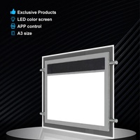 Layar Iklan Kotak Lampu Panel Akrilik Tepi Kristal Tipis dengan Lampu LED Backlit dan Bingkai Magnetik untuk Pajangan Poster