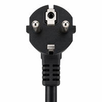 Câble d'alimentation EU Schuko en cuivre pur, 3 conducteurs, câble PVC avec extrémités dénudées, cordon d'alimentation européen pour appareils électroménagers