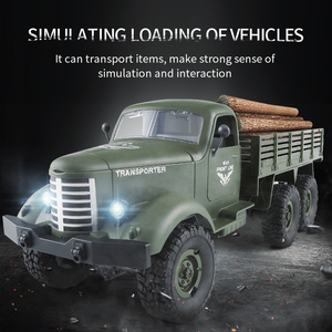 Camioneta Todoterreno <span class=keywords><strong>RC</strong></span> 2.4G Q75/Q60 6WD - Diferencial, Aceleración Totalmente Proporcional, Luces LED, Puertas Abribles, Plataforma de Carga - Product Image 5