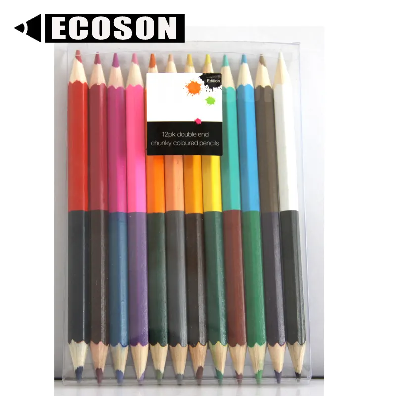 Venta al por mayor pintura arte lápiz para colorear núcleo suave lápices de colores personalizados conjunto niños 12 colores lápiz leche vela para colorear