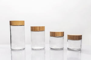Bouteille carrée <span class=keywords><strong>pour</strong></span> <span class=keywords><strong>sel</strong></span> et épices de 150 ml (4 oz), récipient à épices en verre avec couvercle en bambou et plastique - Product Image 3