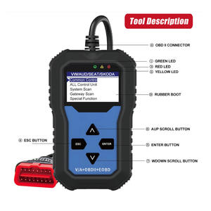 Lecteur de code et scanner de diagnostic automobile professionnel universel avec programmeur de clés transpondeurs 12V - Product Image 5
