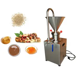 Qualité alimentaire Arachide beurre faisant la machine de sésame broyage machine/cacao tahini pâte maker HJ-MJC-60
