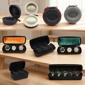 Boîte à montre personnalisée avec logo, différentes tailles, sacs de rangement en EVA, sac de transport étanche, sac de montre de luxe, étui rigide pour montre - Product Image 5