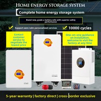 Système de stockage d'énergie solaire domestique mobile complet de 60 kWh avec batterie LiFePO4, protection IP65, silicium monocristallin