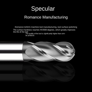 Nhập khẩu 60 độ Bốn lưỡi thép vonfram hợp kim cứng bóng cuối dao phay với bốn lưỡi cắt bóng cuối - Product Image 2